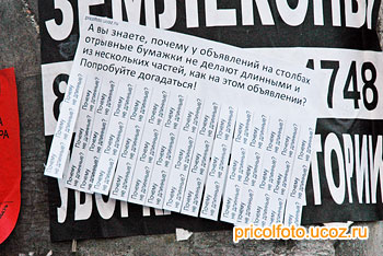Фотоприкольные объявления: Почему не длинные?